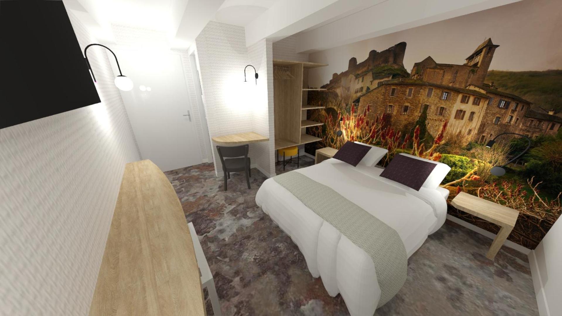 Brousse-le-Chateau Hotel Restaurant Le Relays Du Chasteau - Logis Hotel מראה חיצוני תמונה