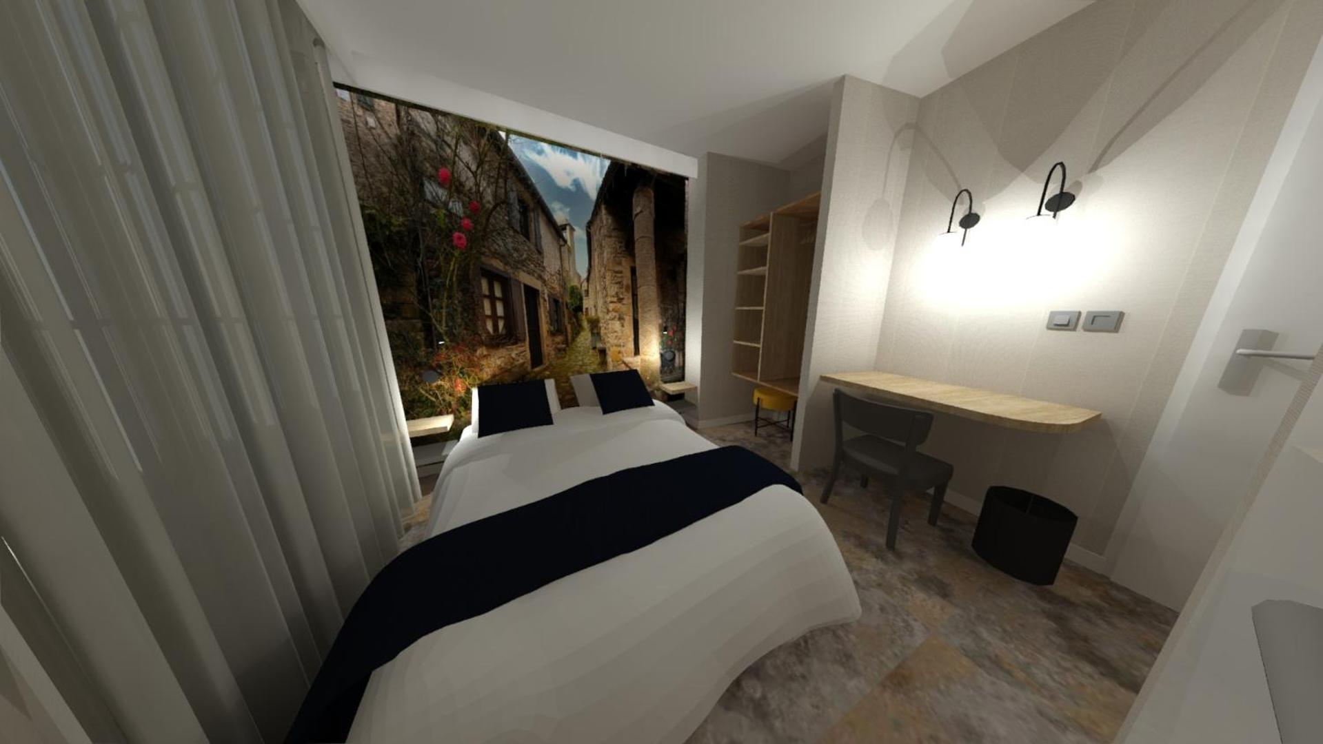 Brousse-le-Chateau Hotel Restaurant Le Relays Du Chasteau - Logis Hotel מראה חיצוני תמונה